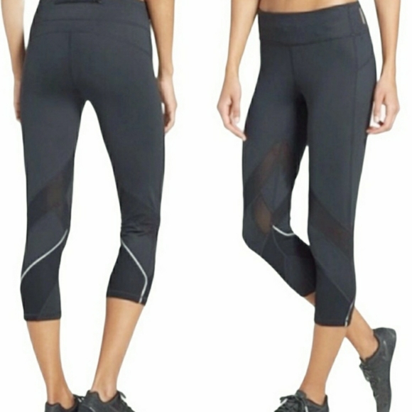 Zella Capri Mesh Reflective Legging Waist Pocket Sz Medium - Picture 1 of 11